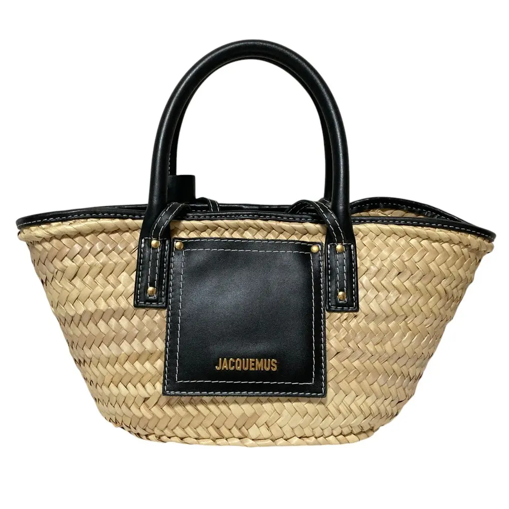 JACQUEMUS ジャックムス LE PANIER SOLI カゴバッグ トートバッグ ナチュラル ブラック