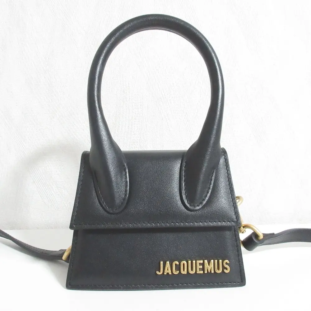 JACQUEMUS ジャックムス LE CHIQUITO HOMME ミニ ハンドバッグ ショルダーバッグ ブラック