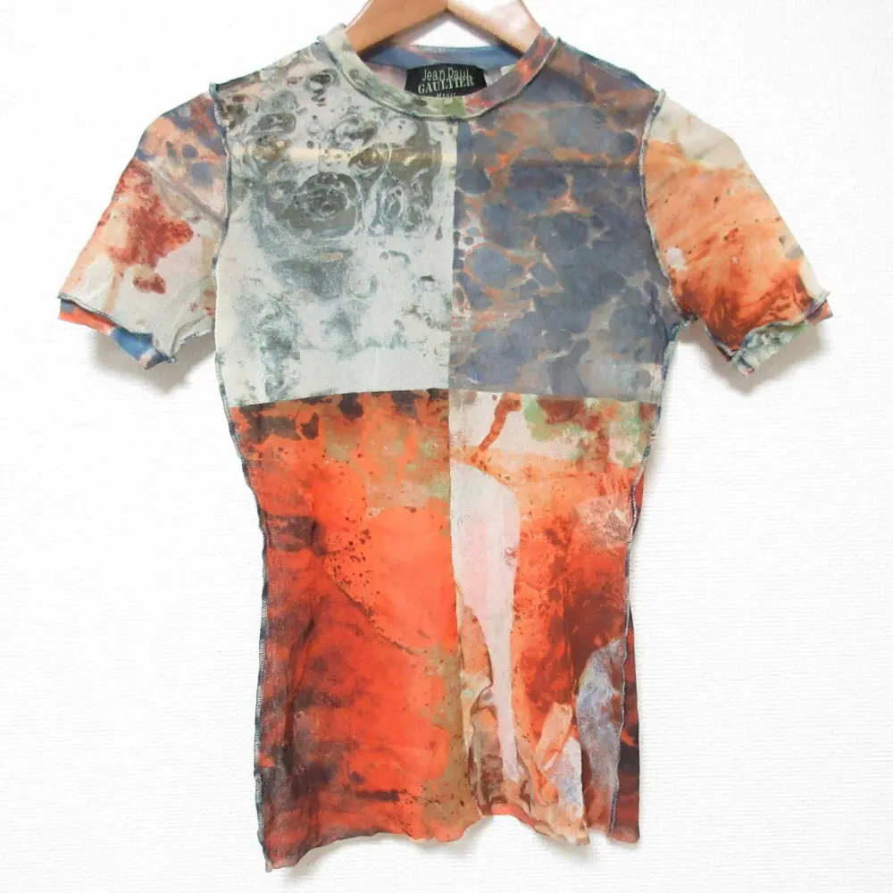 Jean Paul Gaultier ジャンポールゴルチエ シルク100% プリント 総柄