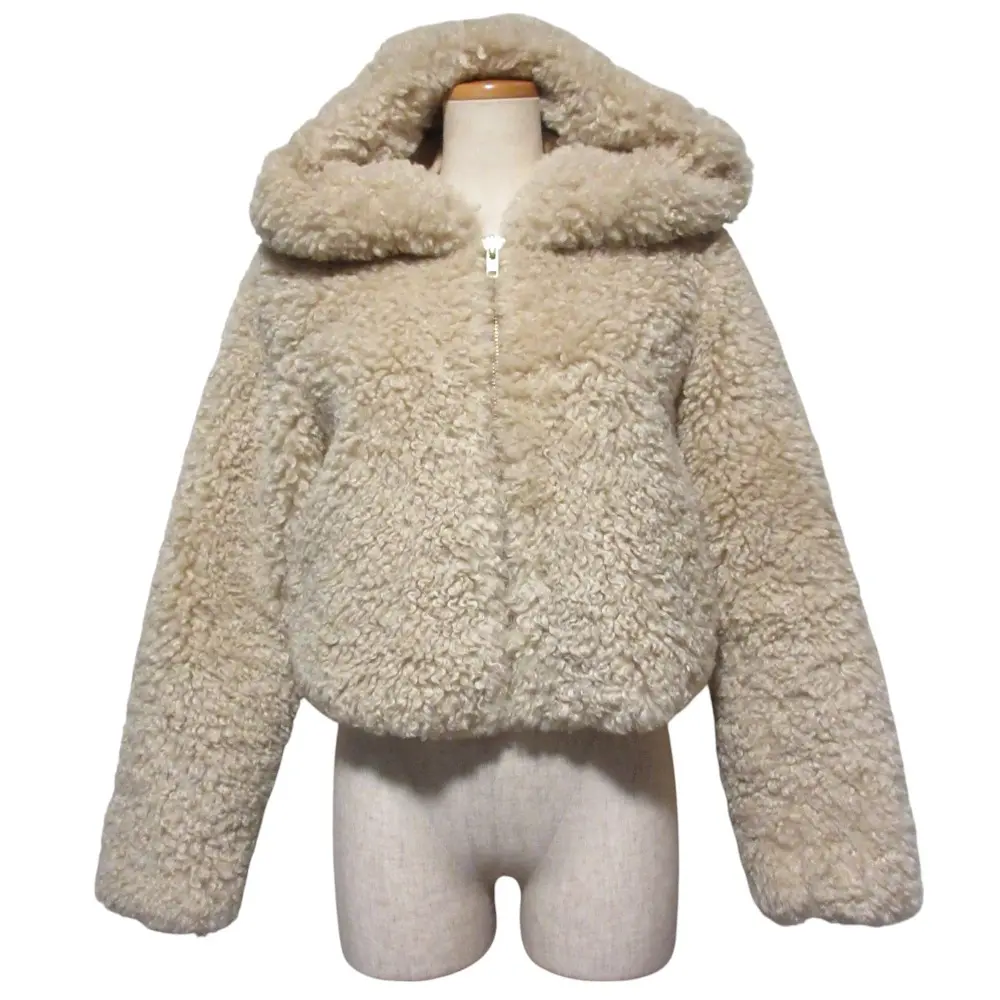 24AW JENNE ジェンヌ ファーブルゾン ジップアップ フーディジャケット STY24AW-CO28 サイズS ベージュの買取実績【2025年4月買取】