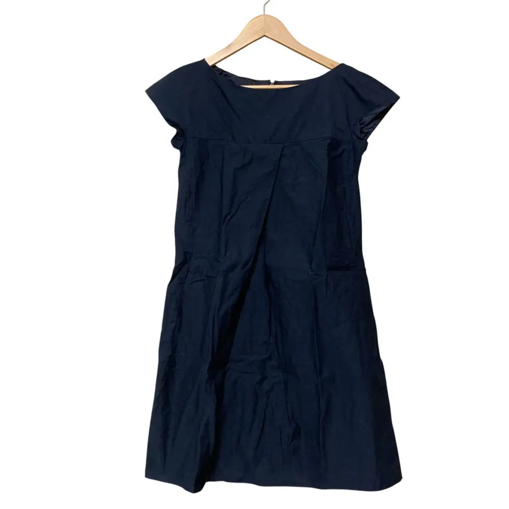 JIL SANDER NAVY ジルサンダーネイビー フレンチスリーブ Aライン ひざ丈 ワンピース サイズ34 ネイビーの買取実績【2025年5月買取】