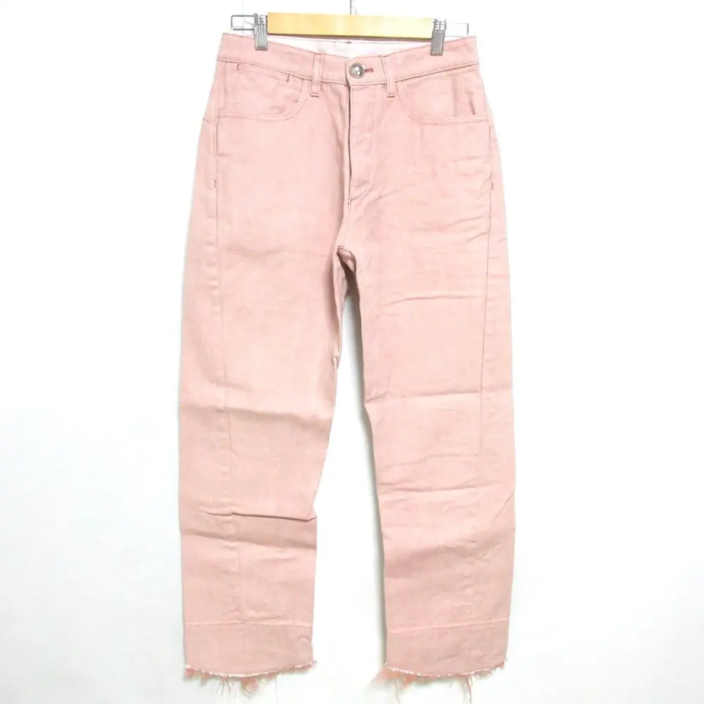 22SS JIL SANDER ジルサンダー Baggyカットオフ デニムパンツ ジーンズ 34 ピンク