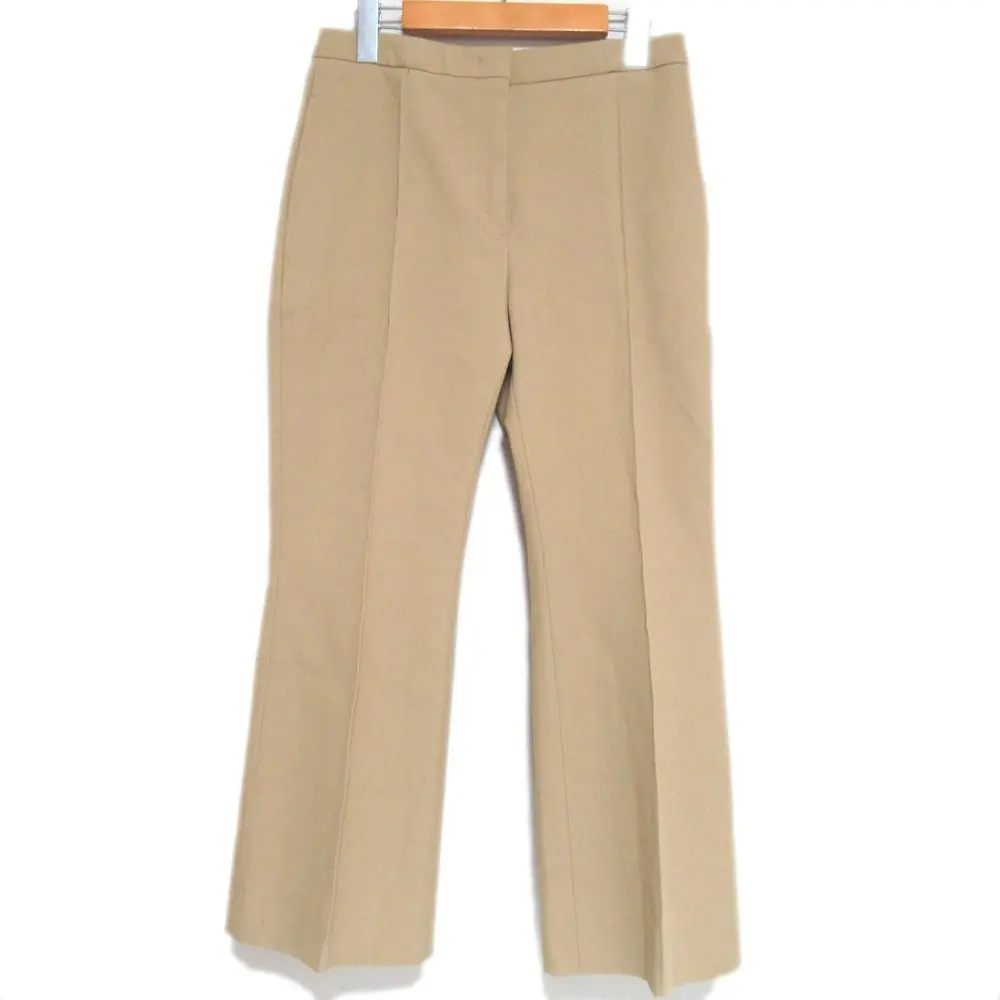 22AW JIL SANDER ジルサンダー センタープレス フレア トラウザーズ パンツ J02KA0014 34サイズ ベージュ