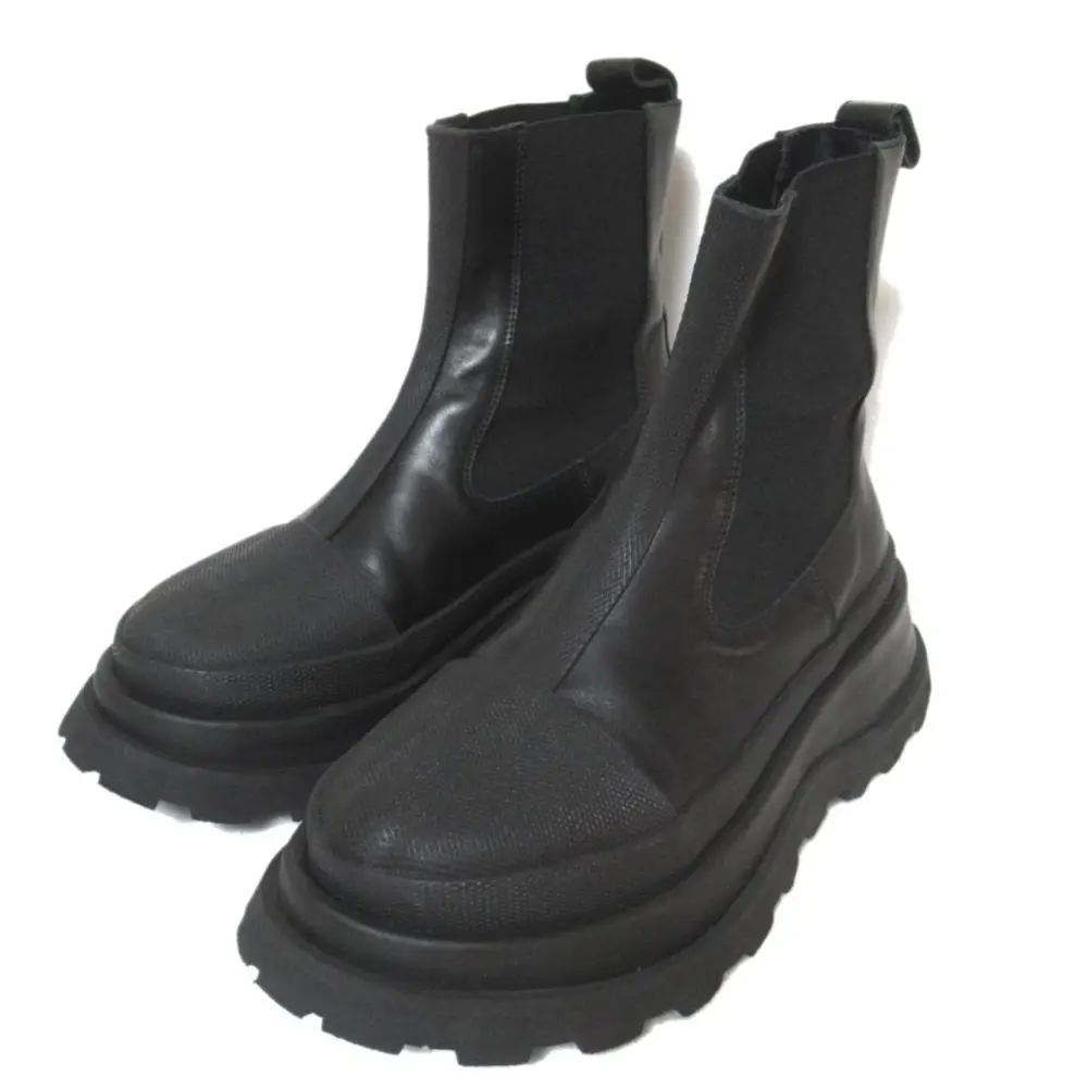 21-22AW JIL SANDER ジルサンダー レザー サイドゴア チェルシーブーツ ショートブーツ 35サイズ 22.5cm相当 ブラックの買取実績【2024年10月買取】