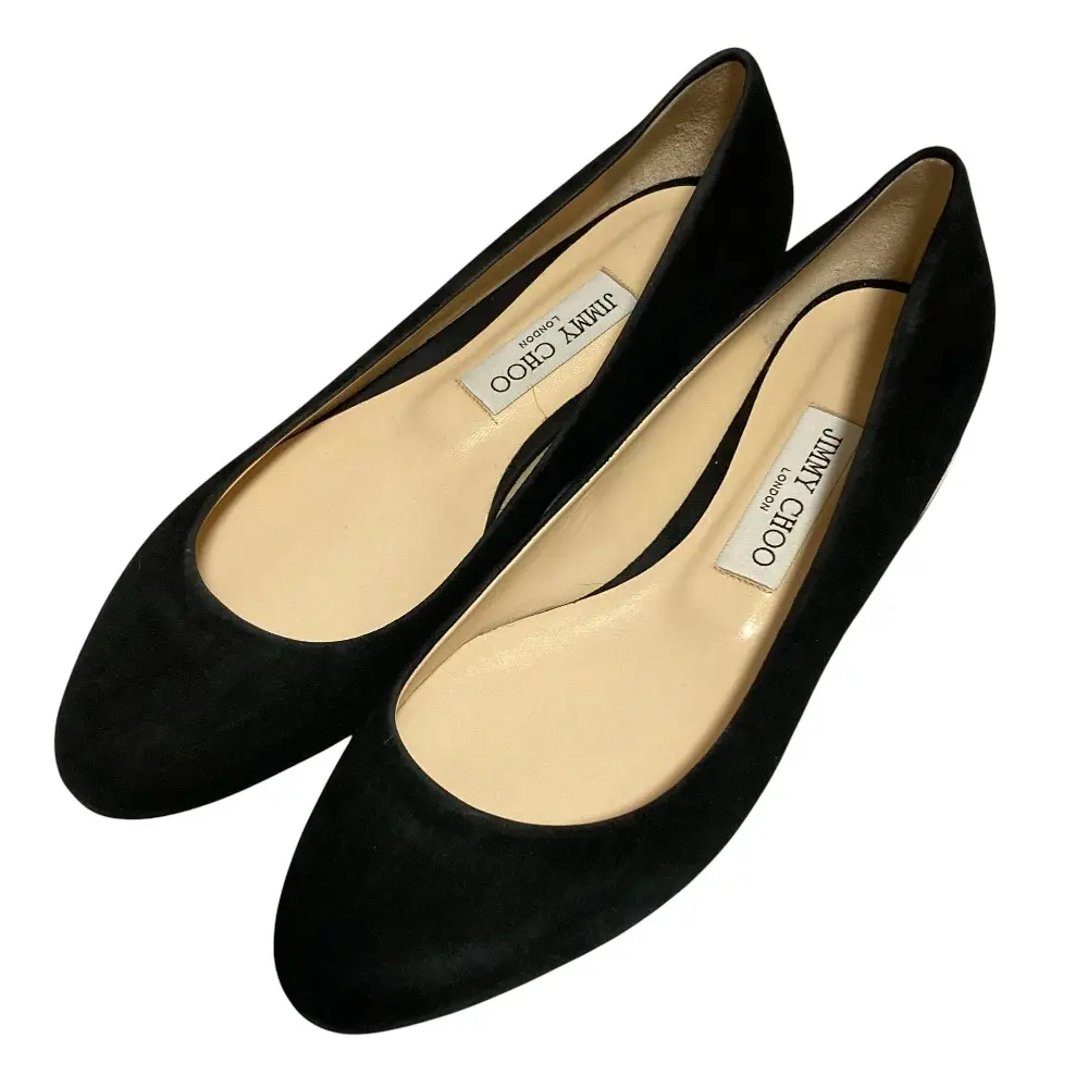 JIMMY CHOO ジミーチュウ ジェシー スエード パンプス サイズ39 26.0cm程度 ブラック