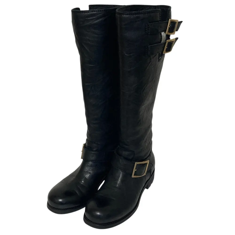 JIMMY CHOO ジミーチュウ エンジニア ロングブーツ サイズ35 22cm ブラック