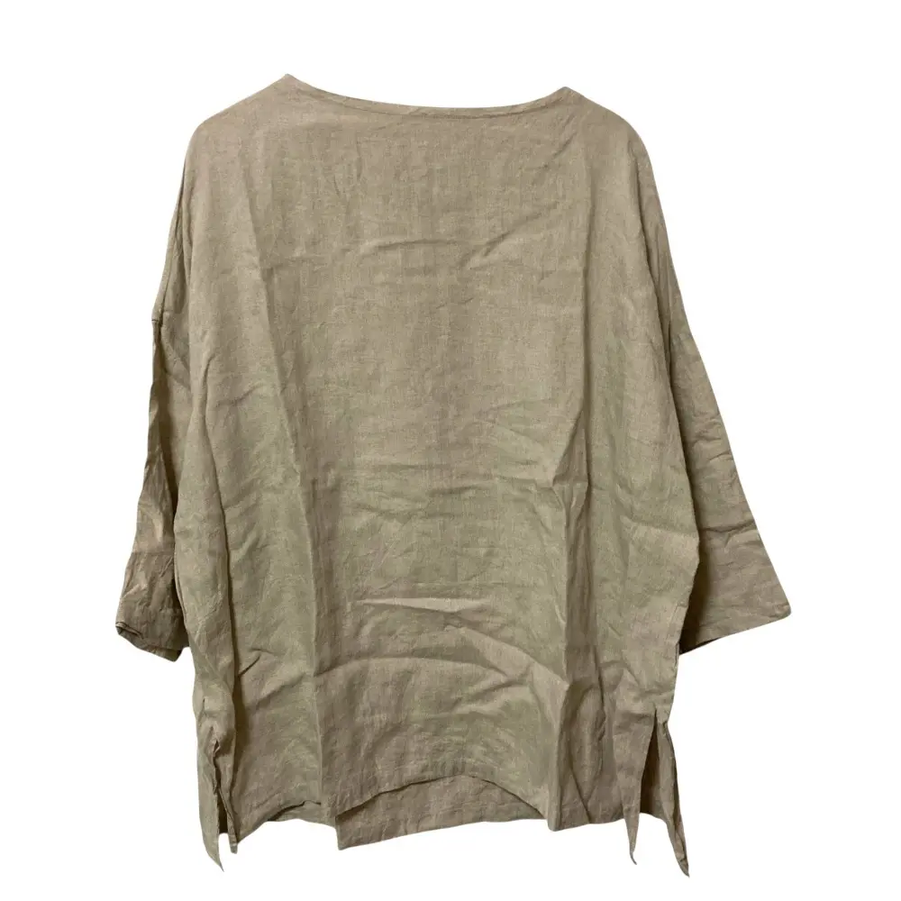 24SS journal standard luxe ジャーナルスタンダードラックス エアリネンボートネックブラウス サイズF ベージュ