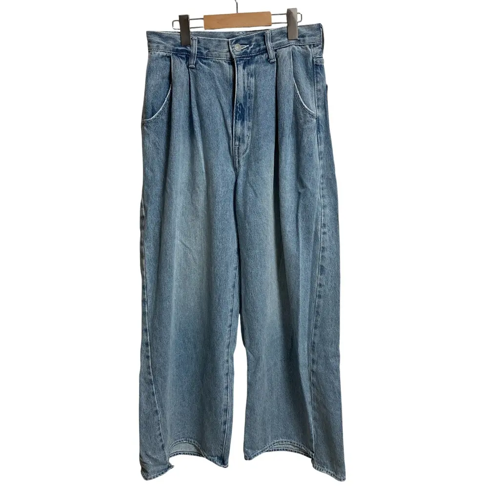 25SS JOURNAL STANDARD ジャーナルスタンダード 2タックワイドデニムパンツ ジーンズ サイズ38 ライトブルー