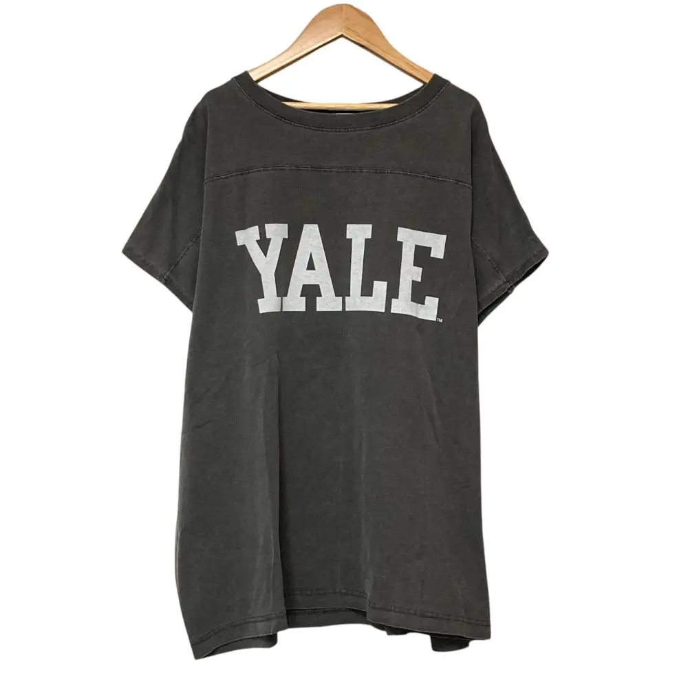 23SS JOURNAL STANDARD ジャーナルスタンダード カレッジロゴ ビッグ プルオーバー Tシャツ ブラックグレー