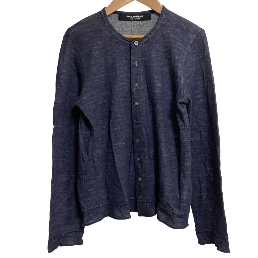 AD2005 JUNYA WATANABE COMME des GARCONS ジュンヤワタナベ ウールニットカーディガン JP-T029 ネイビー