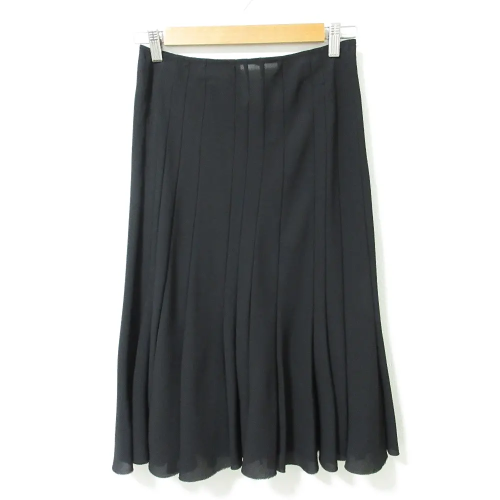 クリーニング済み JUNYA WATANABE COMME des GARCONS ジュンヤワタナベ コムデギャルソン ミディ丈 プリーツスカート S ブラック