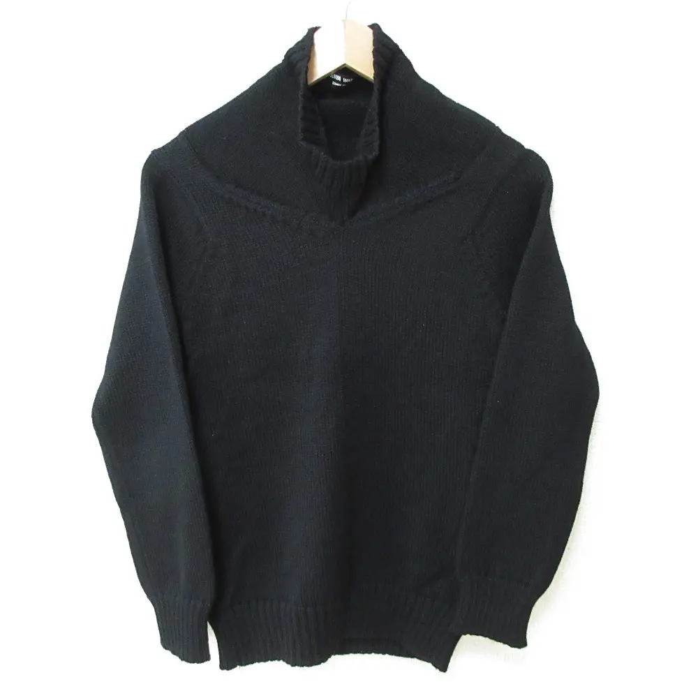 JUNYA WATANABE ジュンヤワタナベコムデギャルソン 90s ヴィンテージ ハイネック プルオーバー ニット セーター ブラック