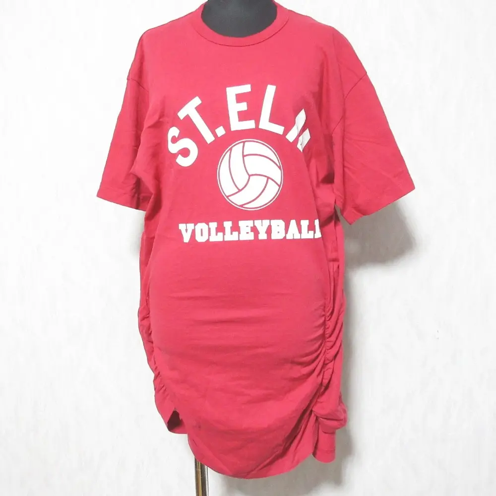 JUNYA WATANABE COMME des GARCONS ジュンヤワタナベ コムデギャルソン 半袖 シャーリング ロングカットソー JS-T007 S レッド