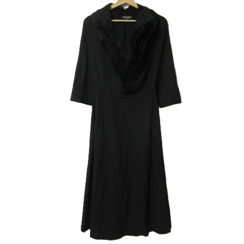 AD2000 JUNYA WATANABE ジュンヤワタナベ コムデギャルソン チュール ストレッチ Vネック ワンピース JO-04020 M ブラック