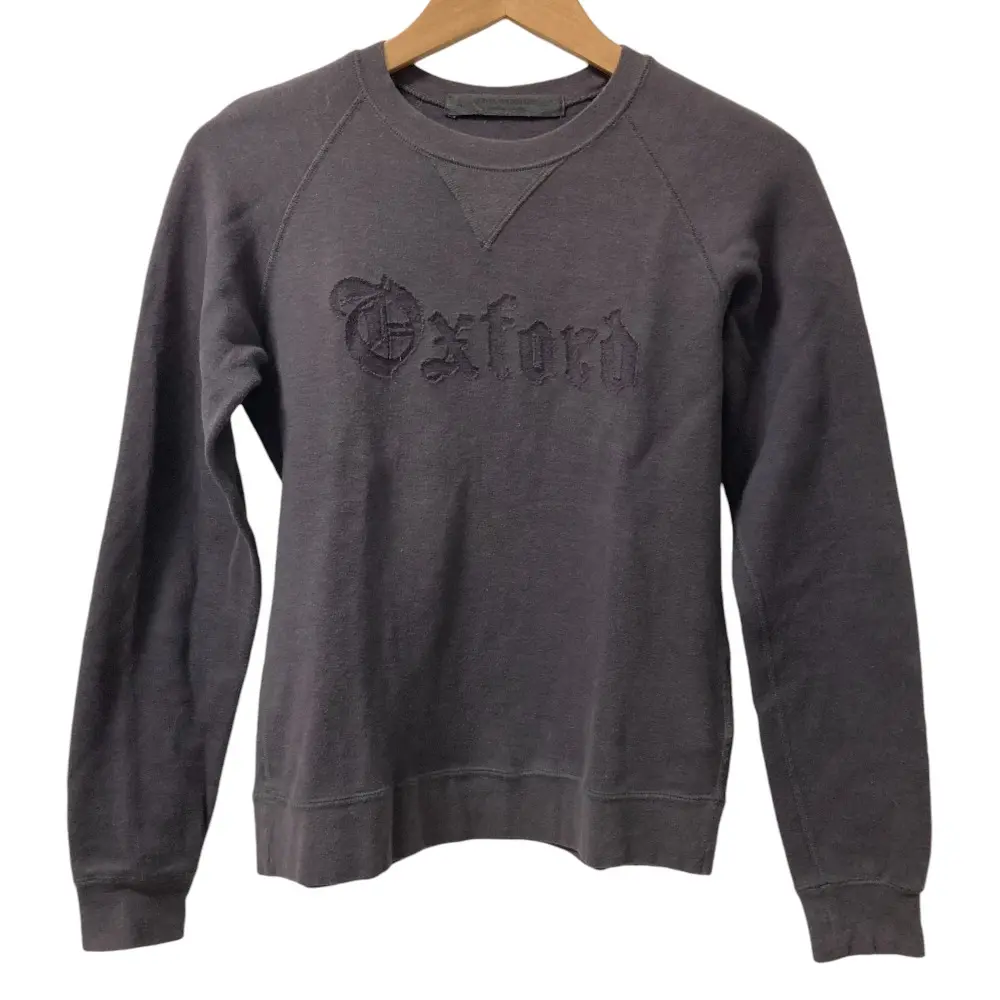 AD2002 JUNYA WATANABE COMME des GARCONS ジュンヤワタナベ コムデギャルソン OXFORD クルーネック スウェット ダークグレー