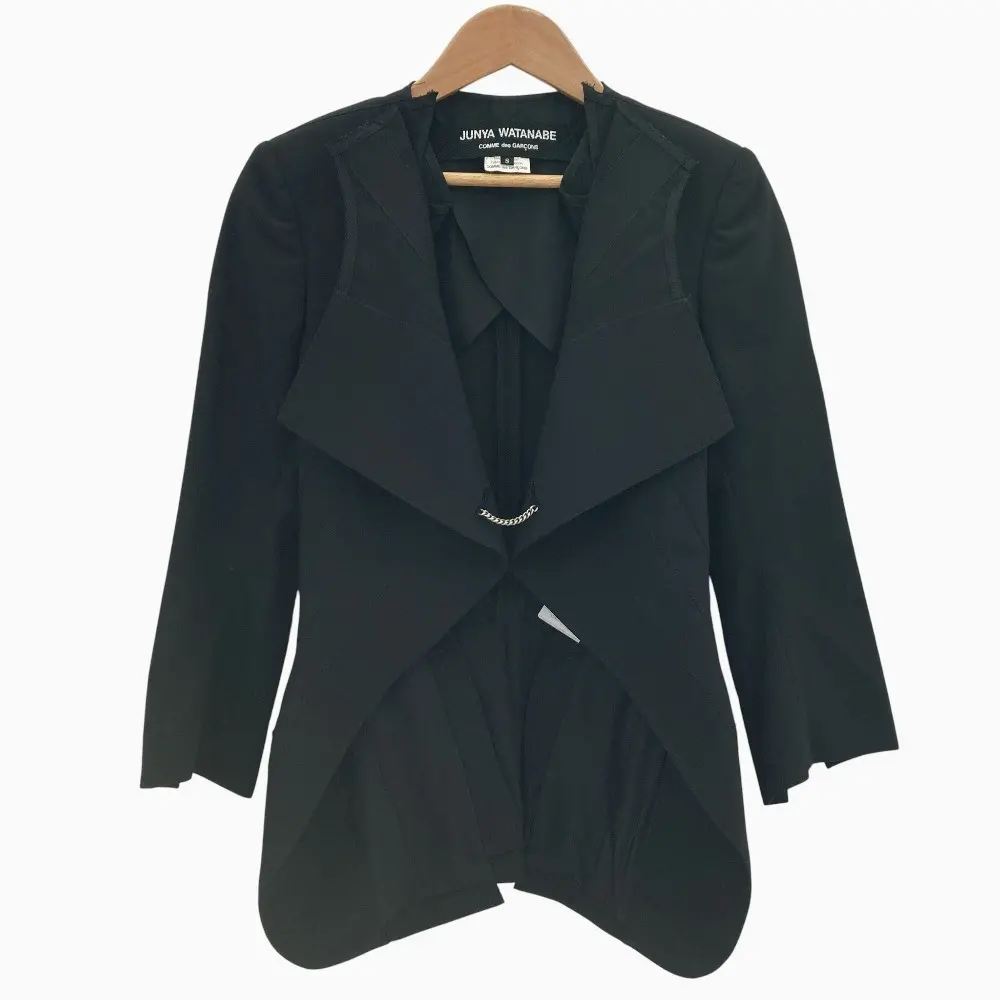 JUNYA WATANABE ジュンヤワタナベ コムデギャルソン ウエストマーク 燕尾ジャケット JC-J009 S ブラック