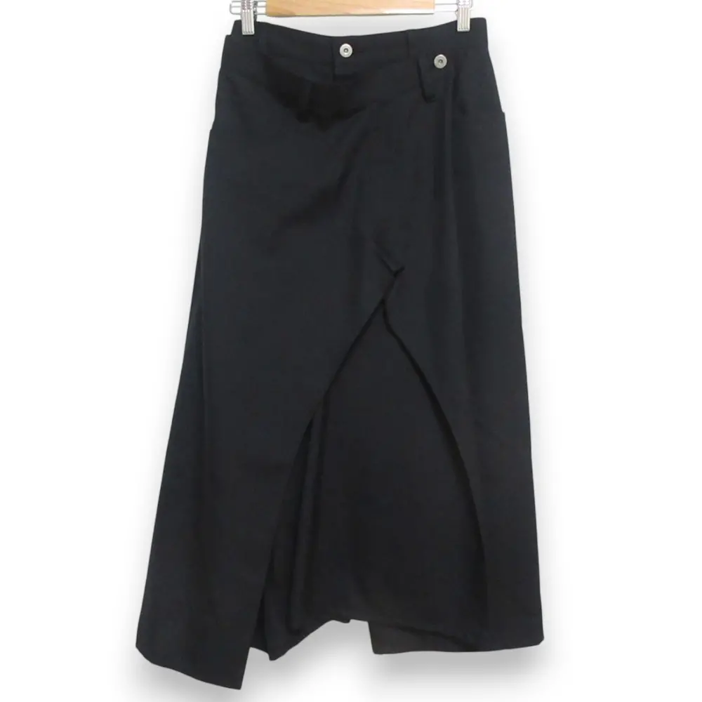 22AW JUNYA WATANABE ジュンヤワタナベ コムデギャルソン ラップパンツ ワイドパンツ JJ-S004 XSサイズ ブラック