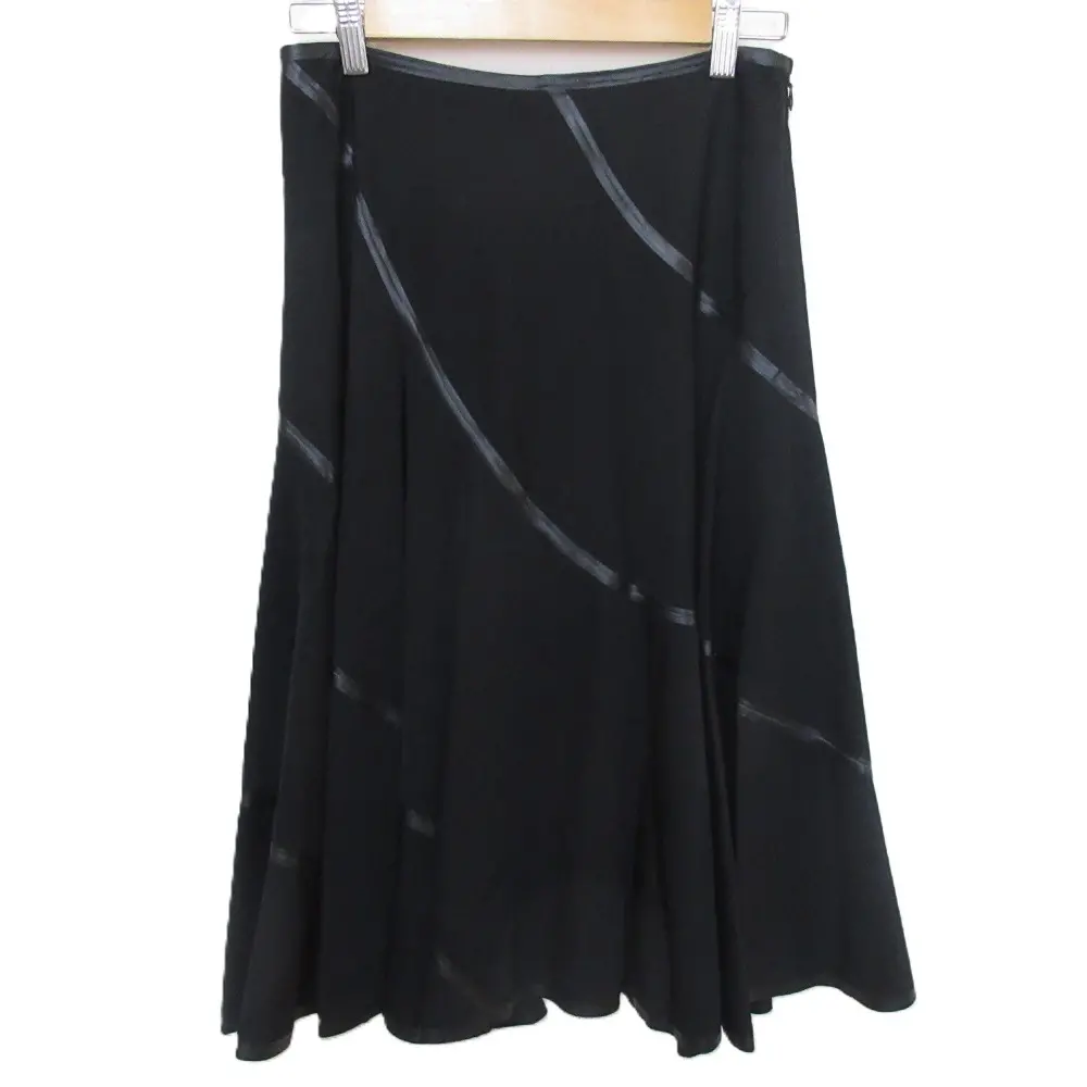 AD2005 JUNYA WATANABE COMME des GARCONS ジュンヤワタナベ コムデギャルソン ひざ丈 フレアスカート サイズM ブラック