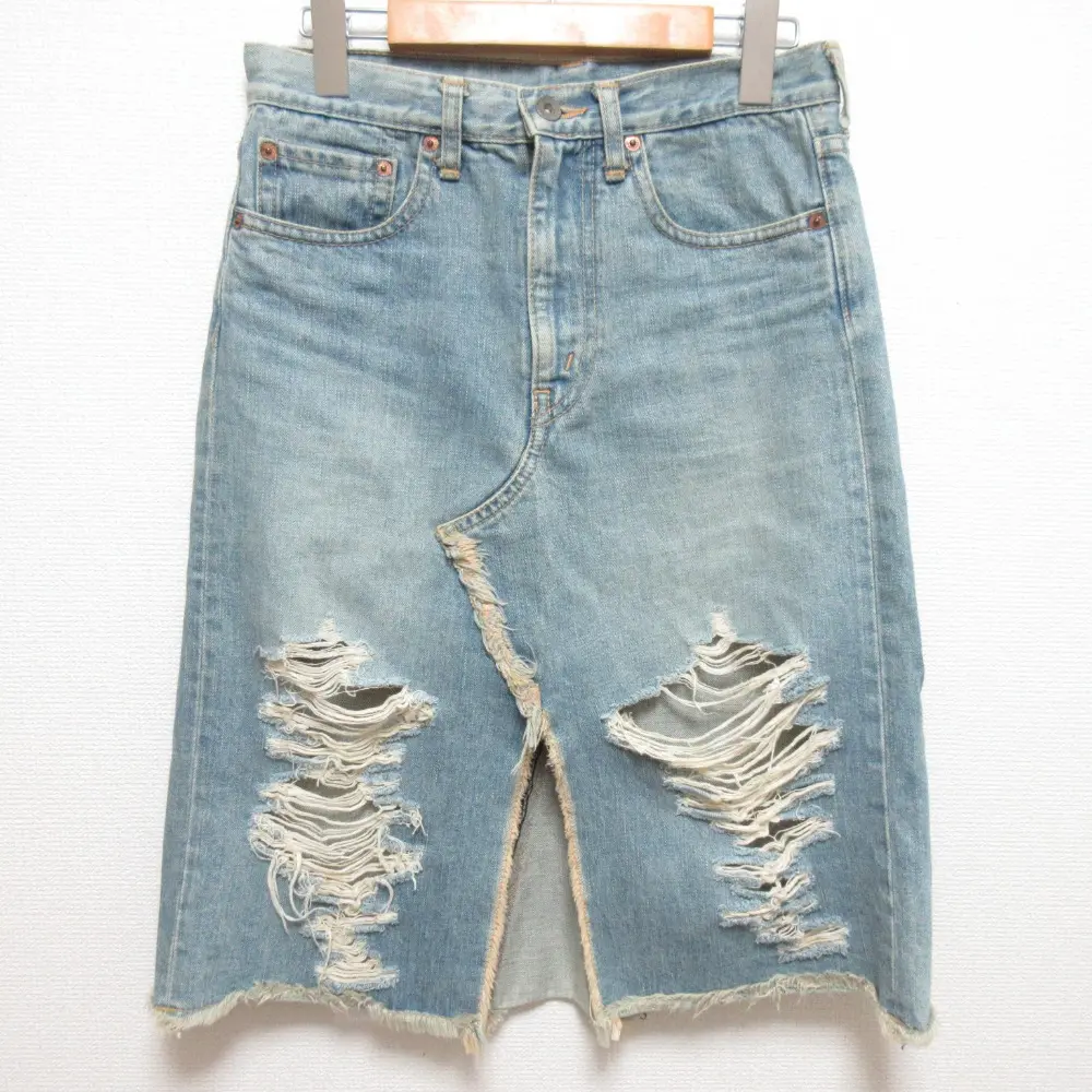 JUNYA WATANABE COMME des GARONS ジュンヤワタナベマン ピンク コムデギャルソン 再構築デニムスカート サイズS ブルー