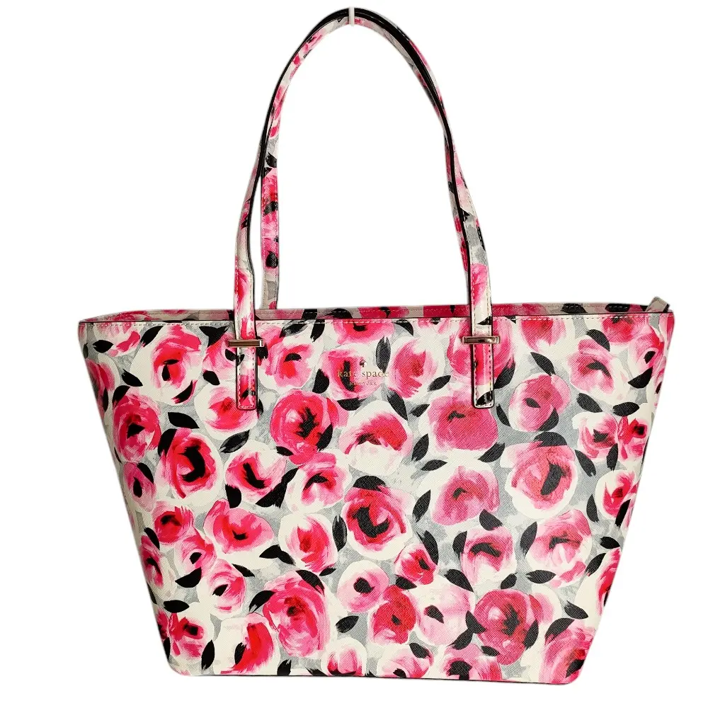 kate spade new york ケイトスペードニューヨーク CEDAR STREET ROSE small harmony ローズ柄 トートバッグ PXRU6424 レッド