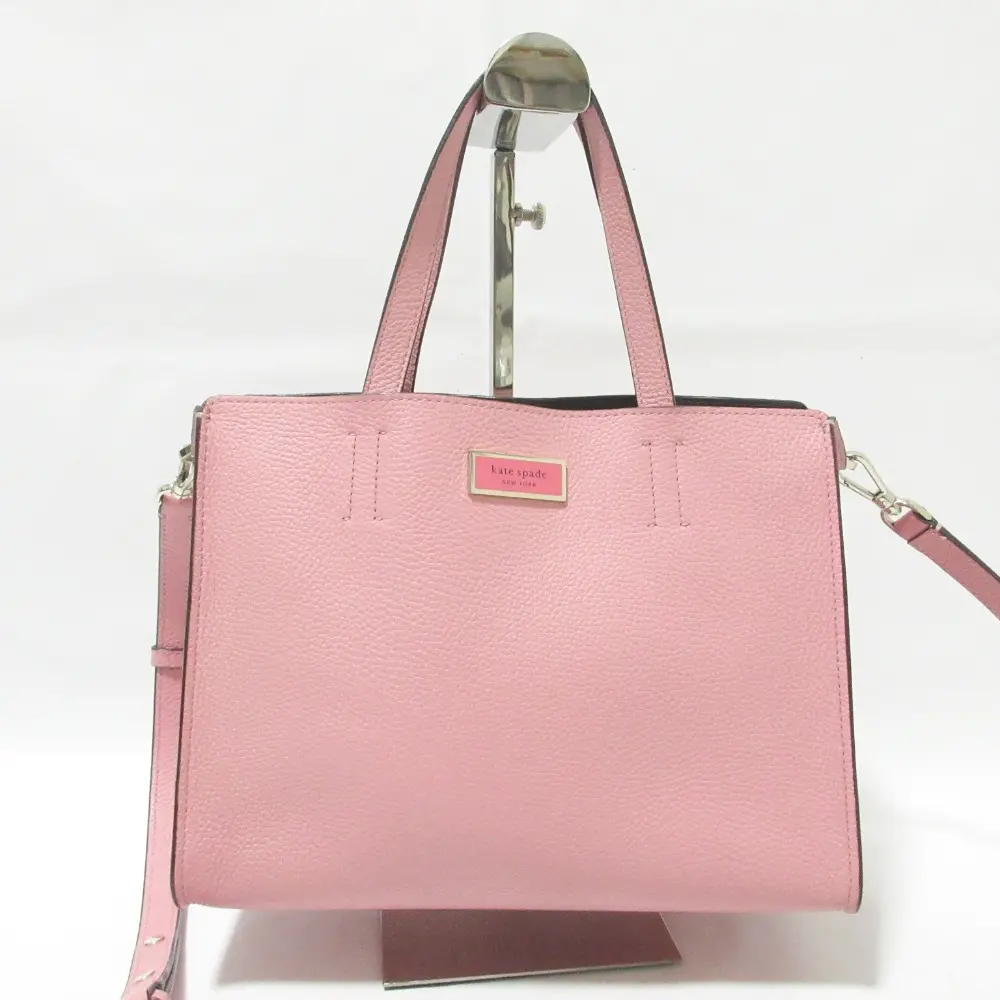 kate spade new york ケイトスペード サム ミディアム サッチェル レザー 2WAY ハンドバッグ ショルダーバッグ トートバッグ ピンク