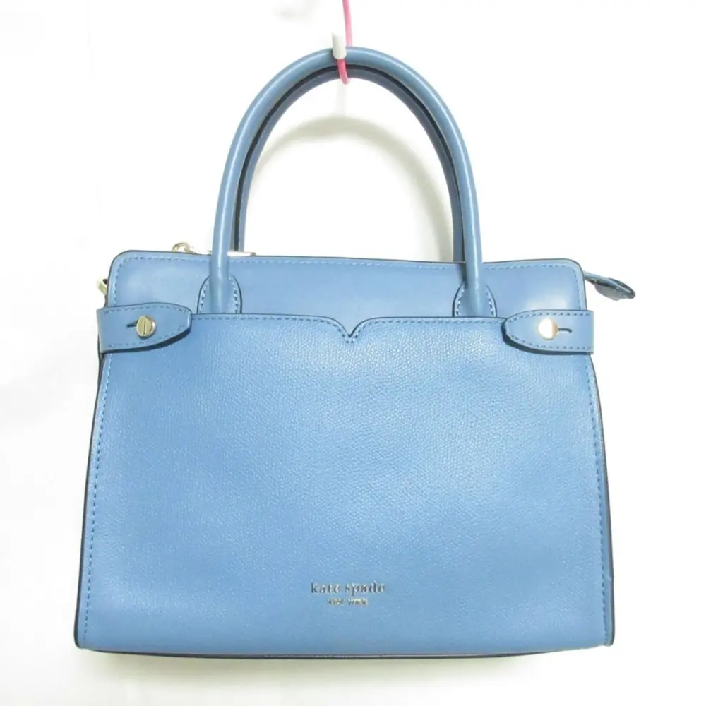 kate spade ケイトスペード Classic Medium Satchel レザー 2way ハンドバッグ ショルダーバッグ ブルー