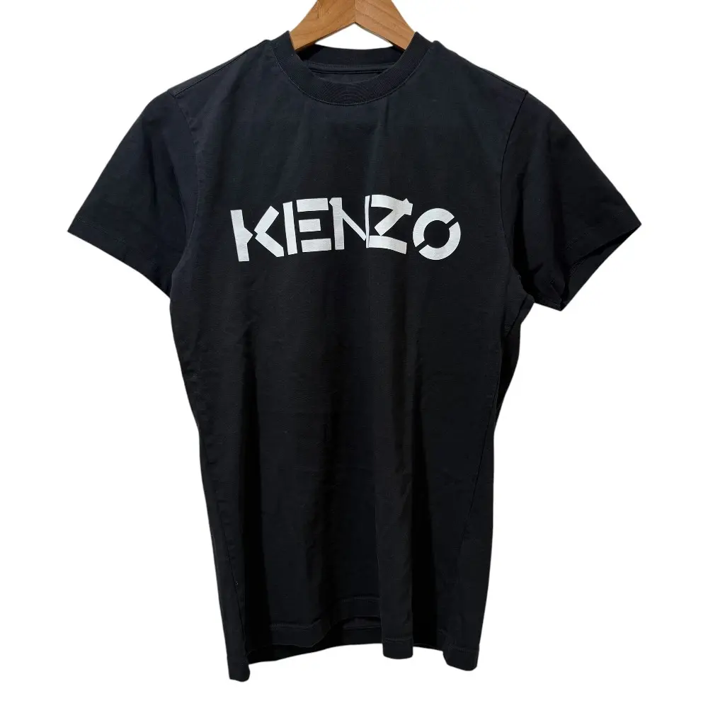 KENZO ケンゾー クルーネック ロゴ 半袖 Tシャツ カットソー XS ブラック