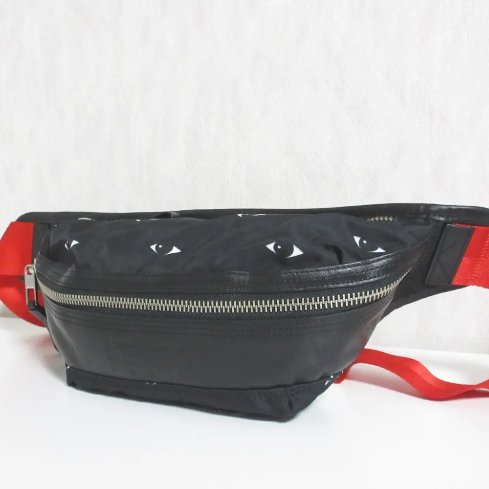 KENZO ケンゾー Multi Eye Bumbag 目玉 アイモチーフ エンボスロゴ ボディバッグ ウエストバッグ F955SF212B29 ブラック