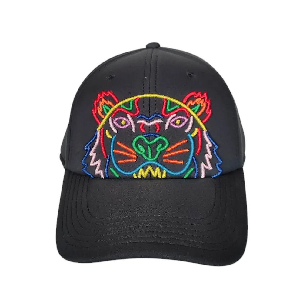 KENZO ケンゾー Tiger Cap High Summer ネオプレン ロゴ タイガー刺繍 ベルクロ キャップ 帽子 U グレー