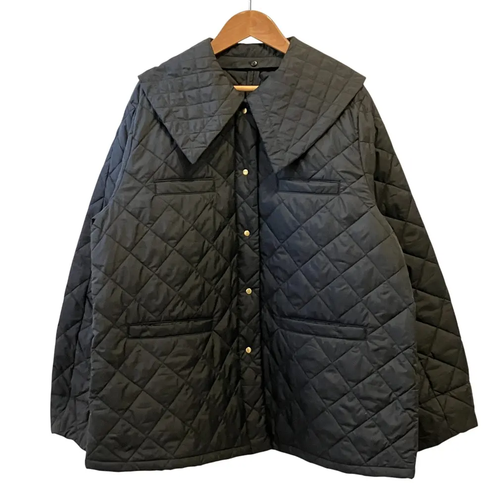 24AW 組曲 クミキョク 中綿 2WAYキルト コート ジャケット 7 ブラック