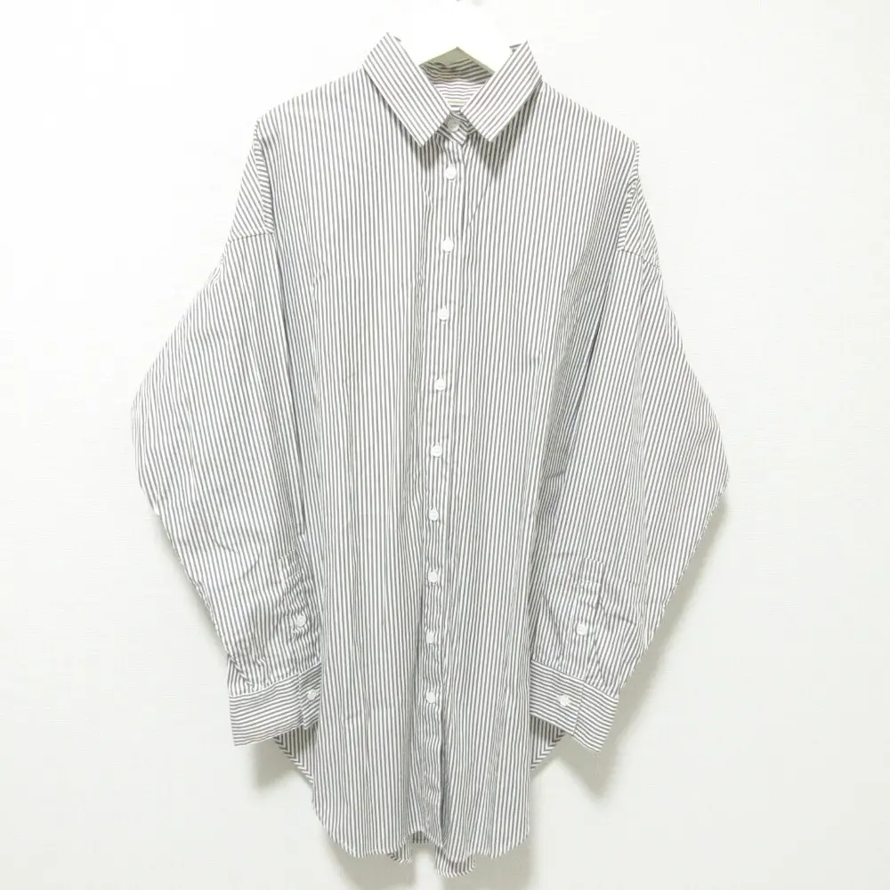 22SS L'Appartement アパルトモン ドゥーズィエムクラス BF SHIRTS ストライプ 長袖 オーバーサイズ シャツ ブラウン×ホワイト