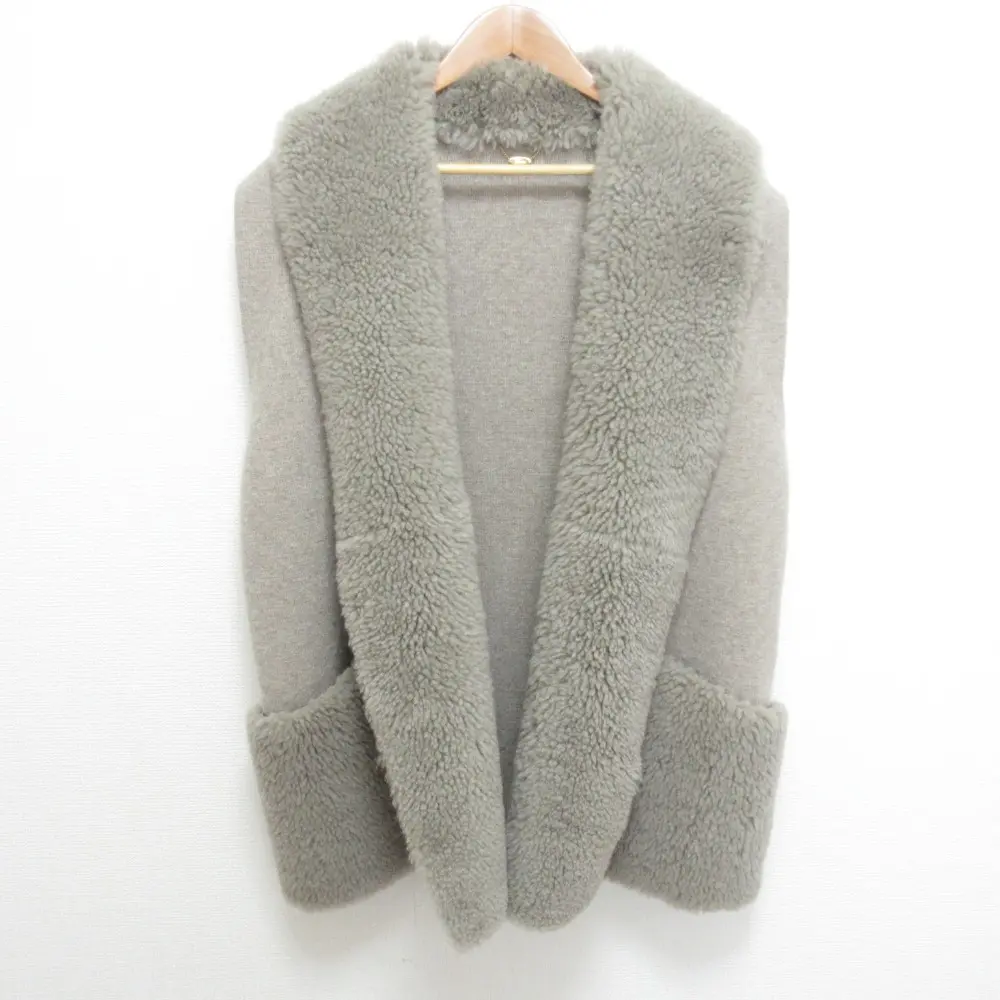 Lisiere L'Appartement アパルトモン リジェール Mouton Knit VEST ムートンニットベスト グレージュ