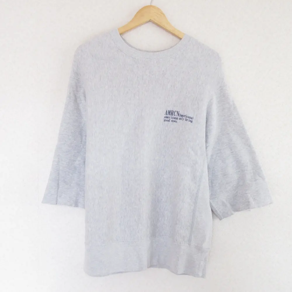 L'Appartement×Americana アパルトモン×アメリカーナ 別注 Halfsleeve Logo Sweat プルオーバー スウェット カットソー グレー