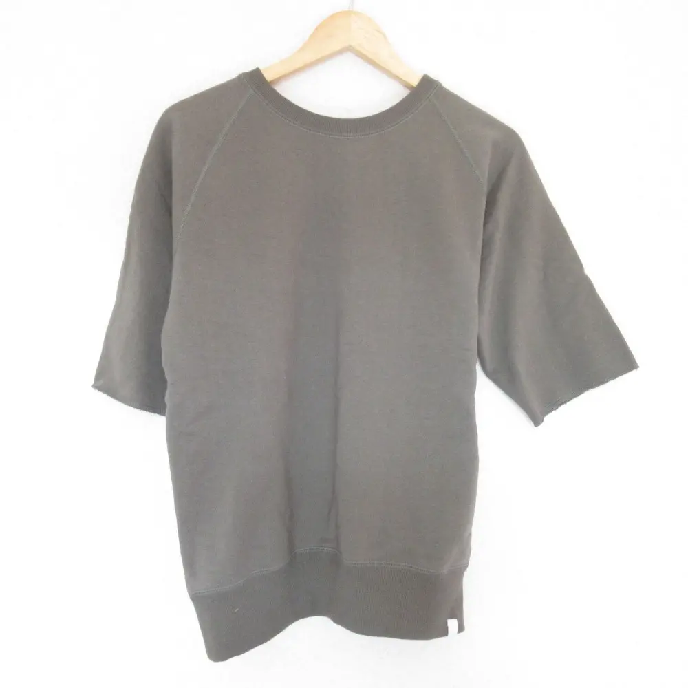 L'Appartement アパルトモン LOOPWHEELER x LOWERCASE 別注 Half sleeve Sweat 五分袖 スウェット プルオーバー M カーキ