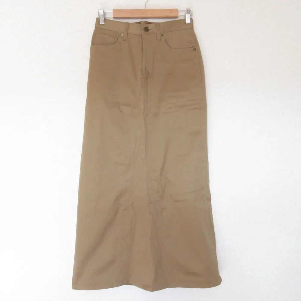 22AW L'Appartement アパルトモン ドゥーズィエムクラス Chino Maxi Skirt ストレッチ チノ ロング マキシスカート 36 キャメルの買取実績【2025年1月買取】