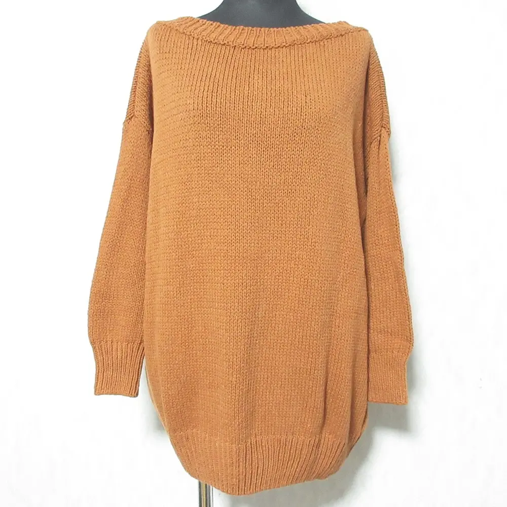 L'Appartement アパルトモン TWINS FLORENCE コットンリネン 2WAY ニット ブラウン テラコッタ