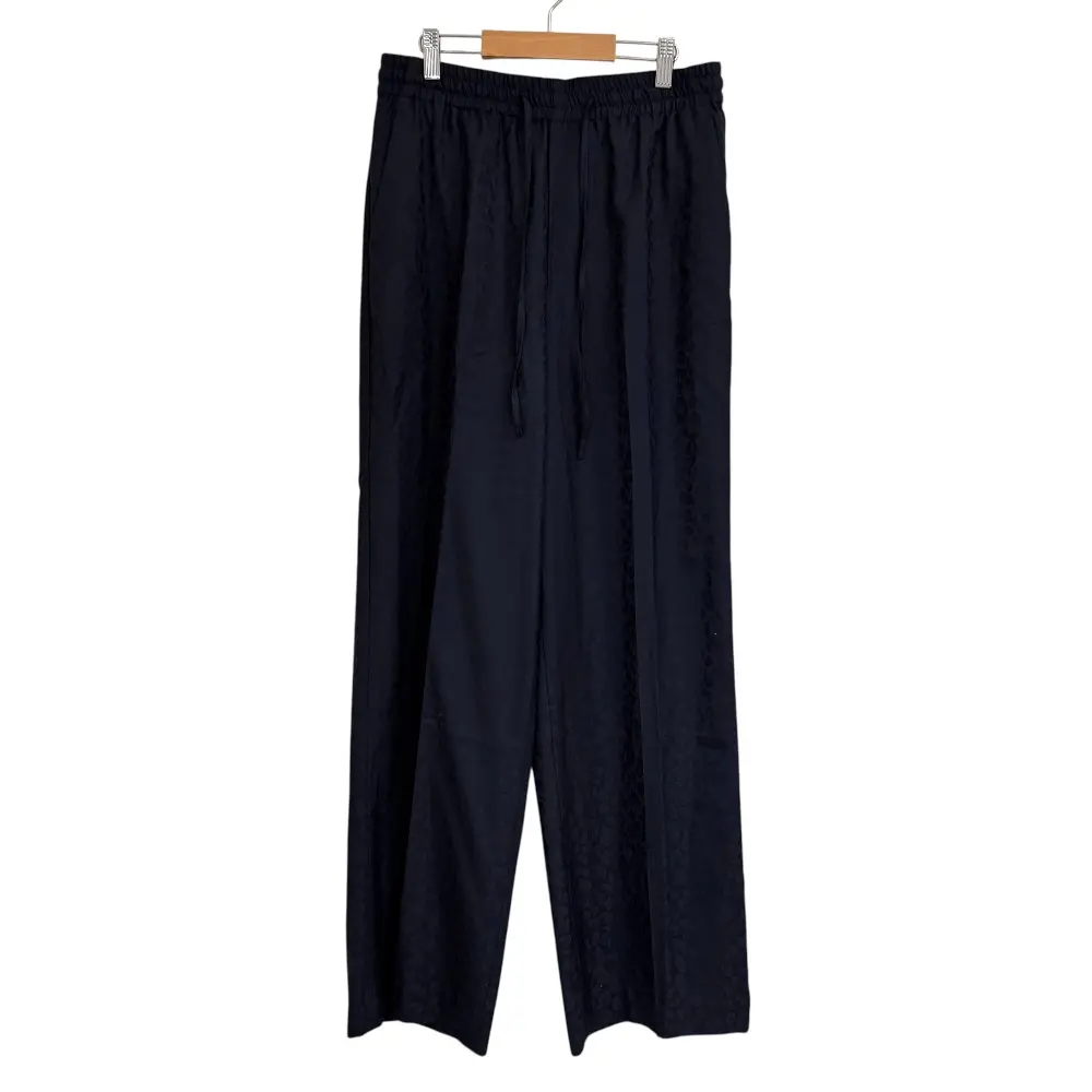 25SS L'Appartement Lisiere アパルトモン リジェール Leopard Pants イージーパンツ 38 ネイビー