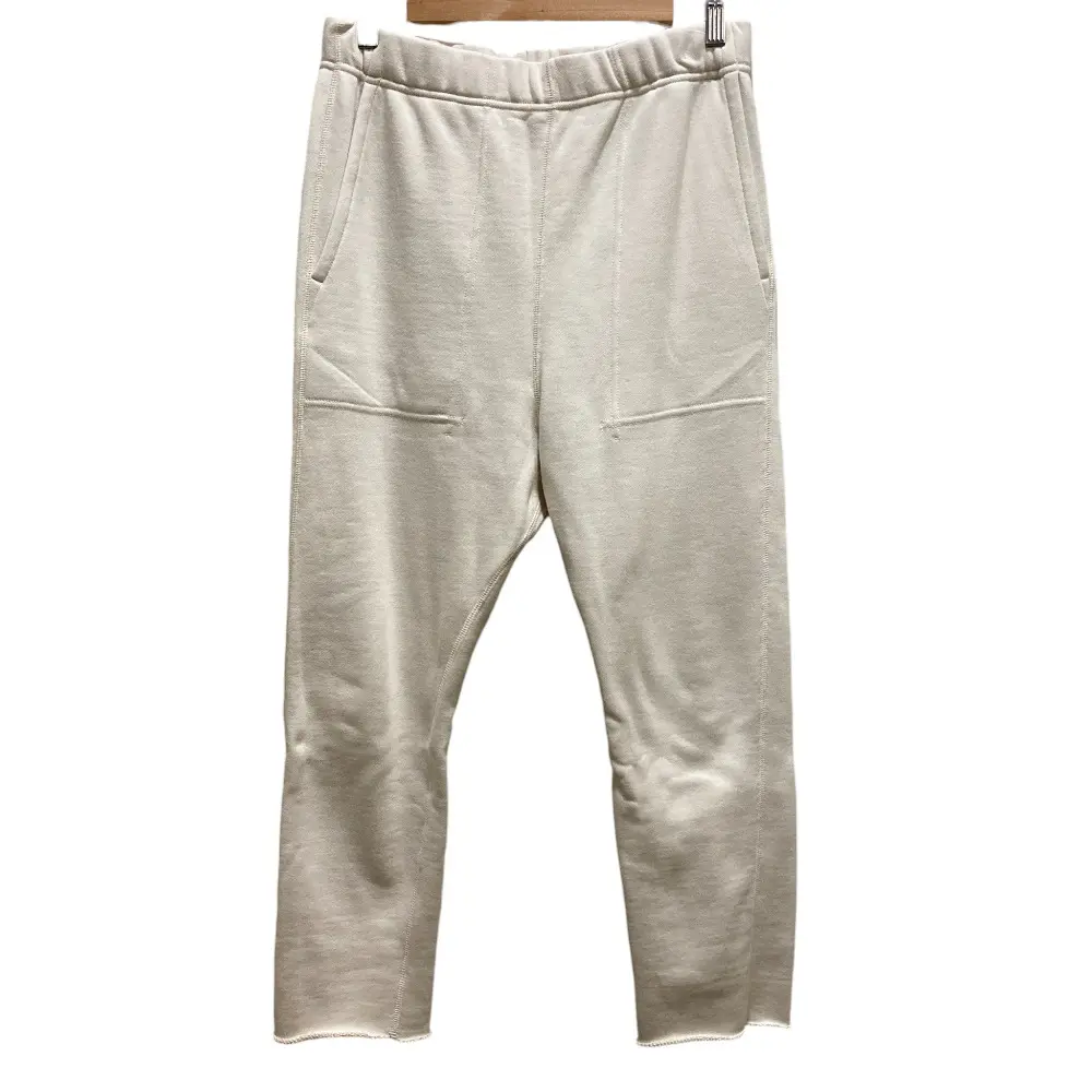 24SS L'Appartement アパルトモン HELLO,BONJOUR! サルエルスウェットパンツ サイズ36 ホワイト