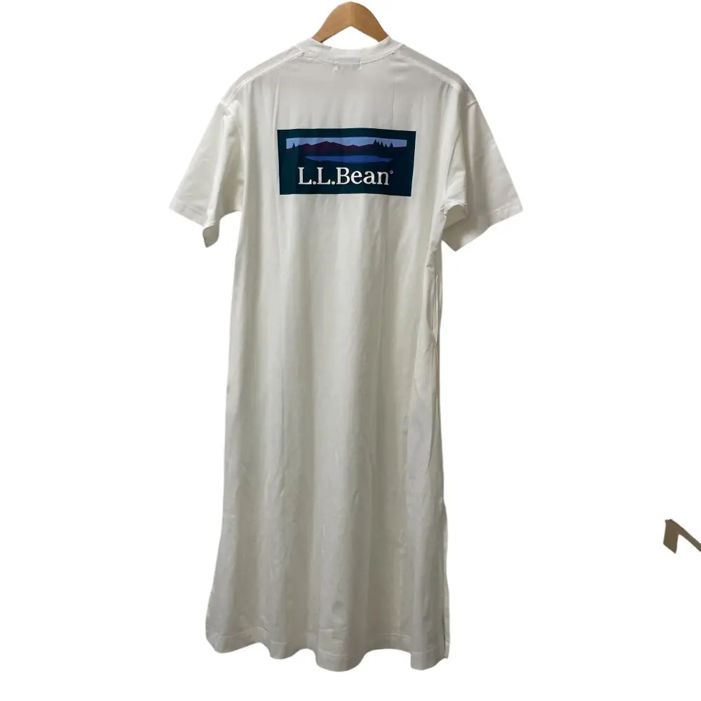 L.L.Bean エルエルビーン ビーンズ バック カタディン ドレス 半袖 ロング Tシャツワンピース M ホワイトの買取実績【2025年6月買取】