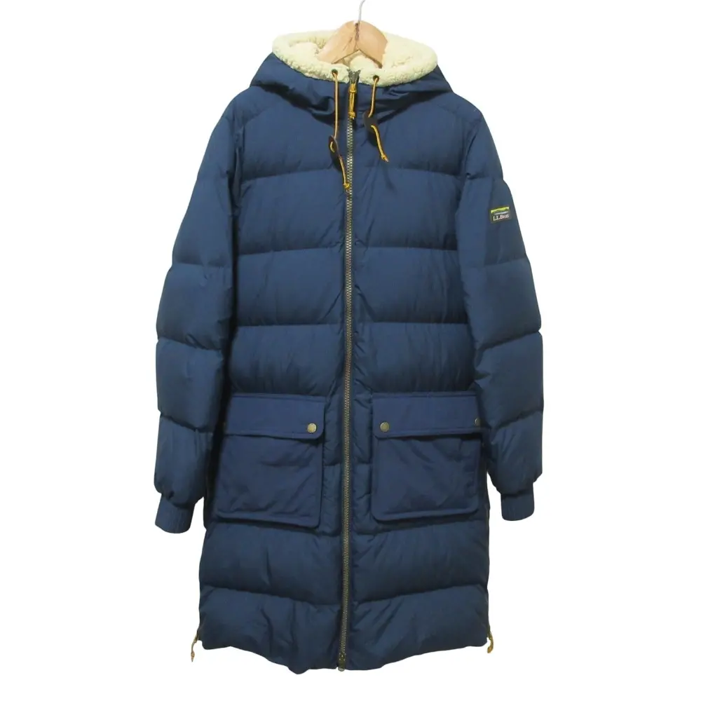 L.L.Bean エルエルビーン PERTEX 裏ボア フーデッド ダウンコート 511956 サイズXS ネイビー