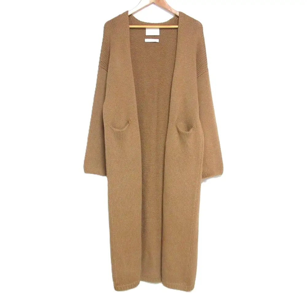20SS LAUREN MANOOGIAN ローレンマヌージアン Long Open Cardigan オープンフロント ニット ロングカーディガン S ブラウン