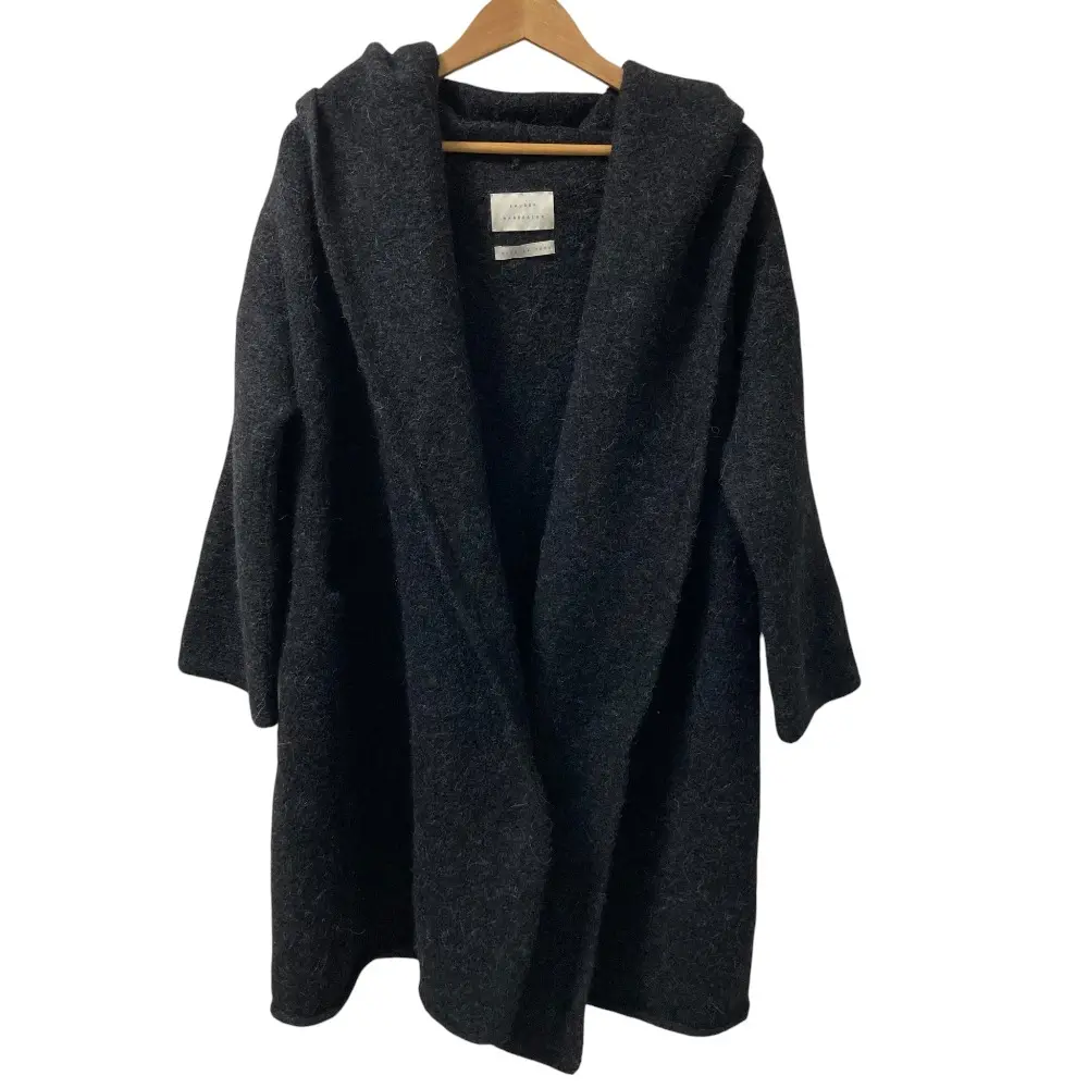 23AW LAUREN MANOOGIAN ローレンマヌージアン CAPOTE ニット ガウン ロングコート 23020230001330 サイズS ブラック