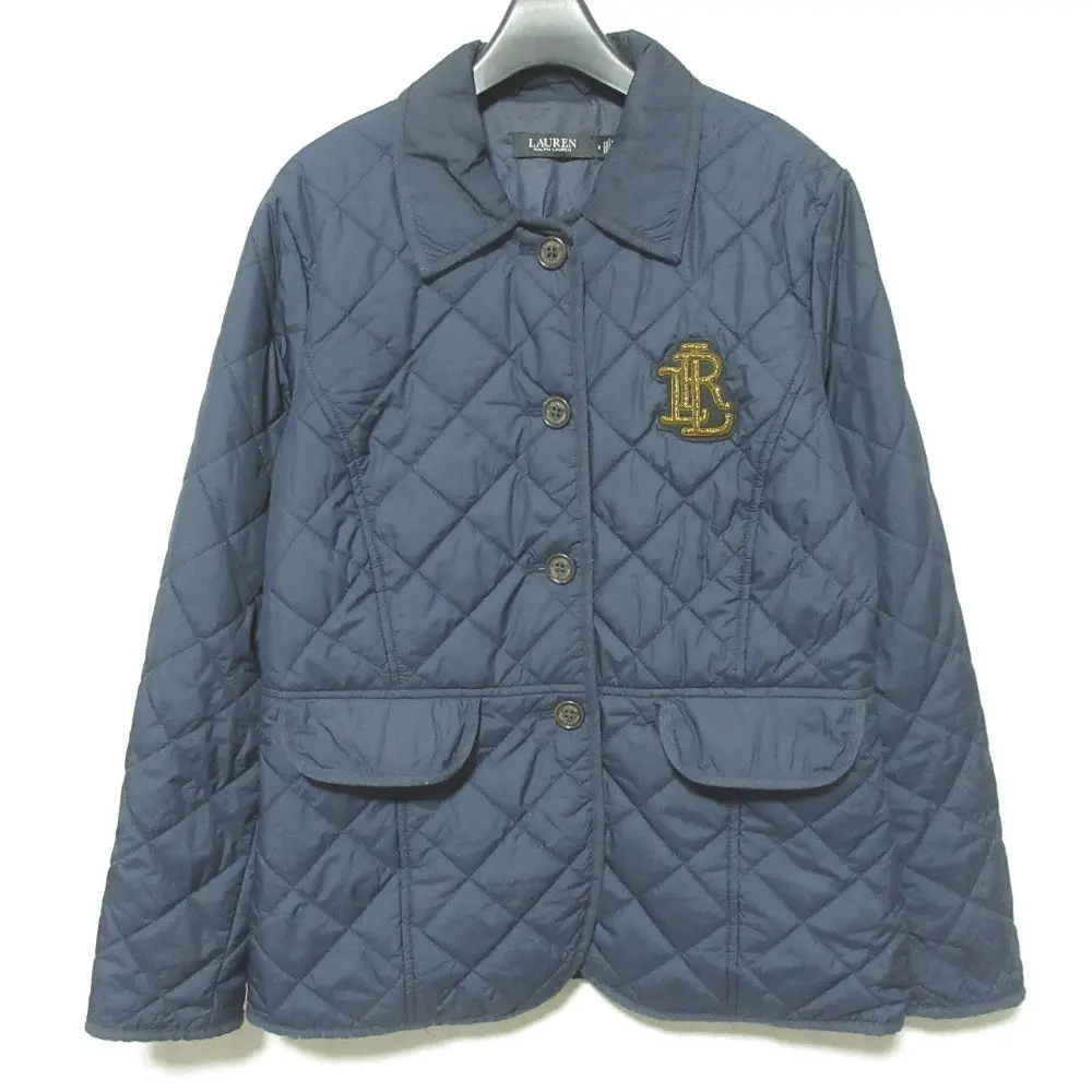 LAUREN RALPH LAUREN ローレンラルフローレン ロゴ刺繍 キルティング ジャケット 0200017106 4 ネイビー