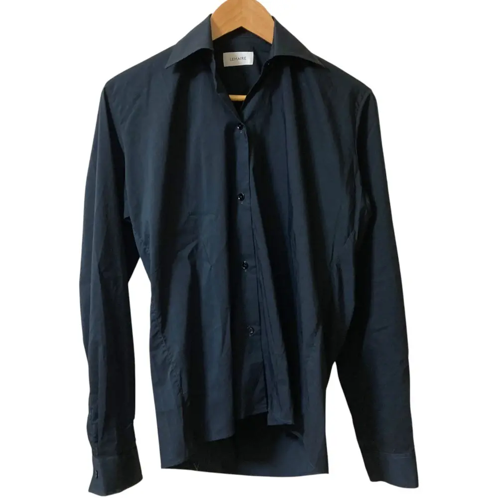 22SS LEMAIRE ルメール ロングスリーブ ブロードシャツ ブラウス サイズ36 ブラックの買取実績【2025年7月買取】