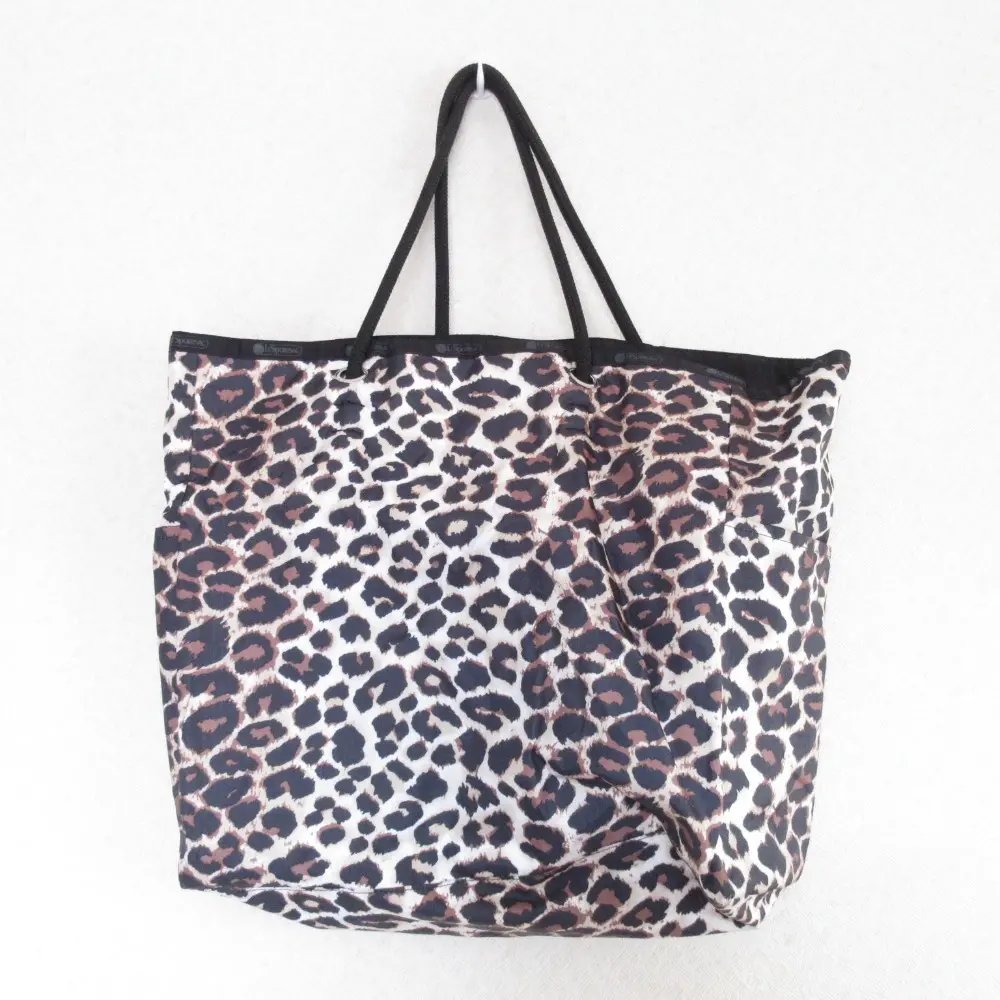 LeSportsac レスポートサック LARGE 2 WAY TOTE リバーシブル トートバッグ フラクセンレオパード ブラック