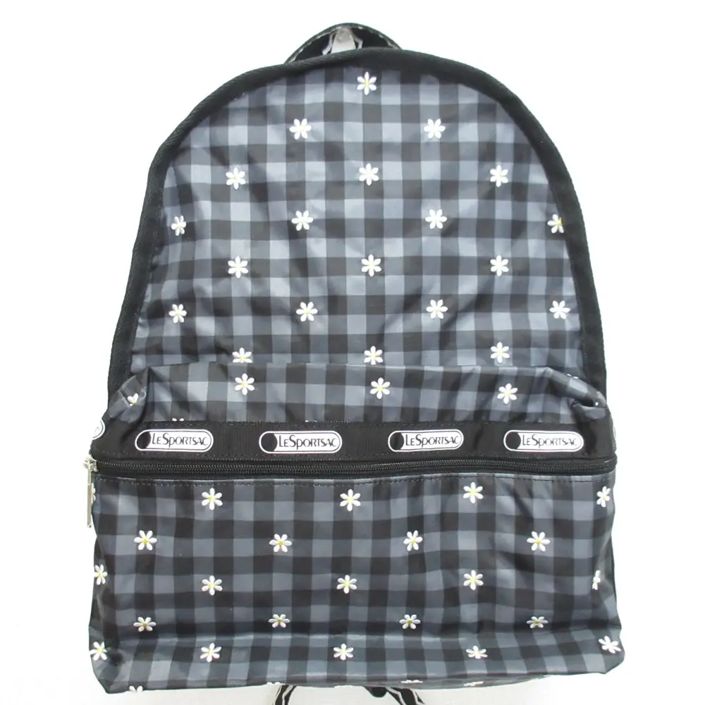 Lesportsac レスポートサック BASIC BACKPACK ハローデイジー バックパック リュックサック デイパック ブラック 