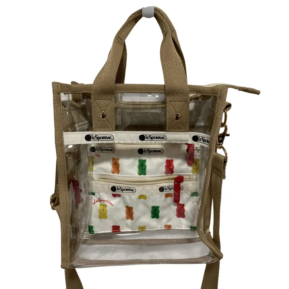 LESPORTSAC レスポートサック HARIBO ハリボー コラボ 2wayハンドバッグ ショルダーバッグ クリア ベージュ