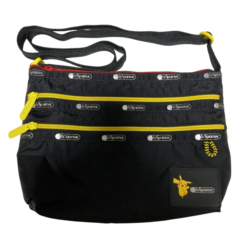 LeSportsac レスポートサック ポケモン コラボ ピカチュウ ショルダーバッグ ブラック