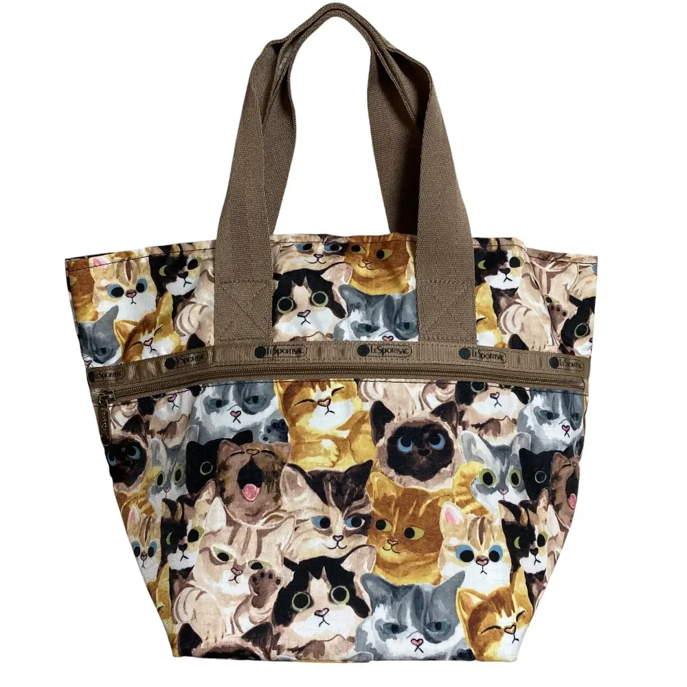 LeSportsac レスポートサック キャットカフェ 舟型トートバッグ ベージュ