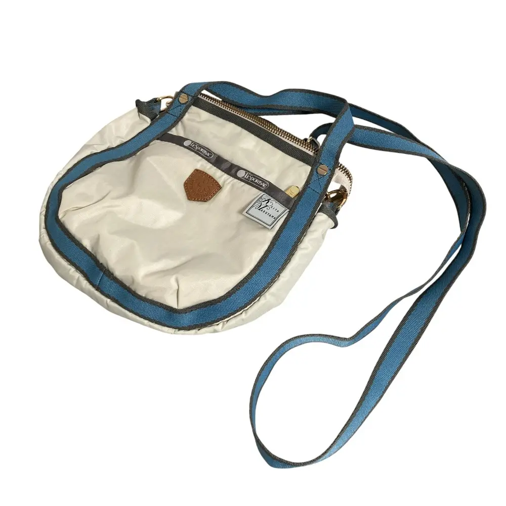 LeSportsac レスポートサック ケイタマルヤマ コラボ ショルダーバッグ アイボリー ブルー